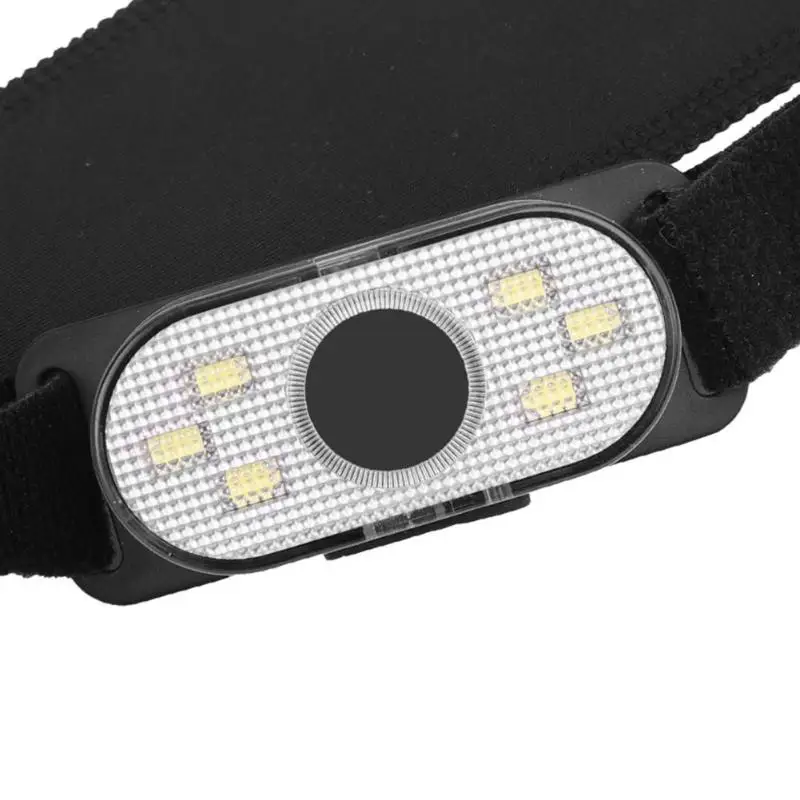 Светодиодный налобный фонарь 6 COB Micro-USB с аккумулятором