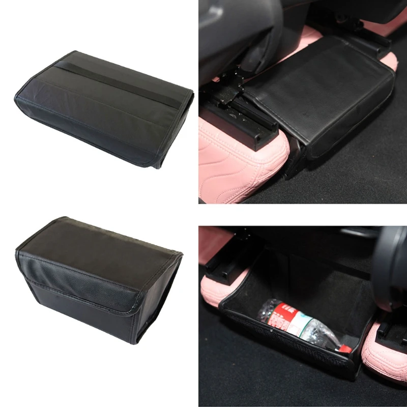 Car Under Seat Storage Organizer Tray Black Storage Drawer Box Suitable for Model Y 2021 Auto Accessories