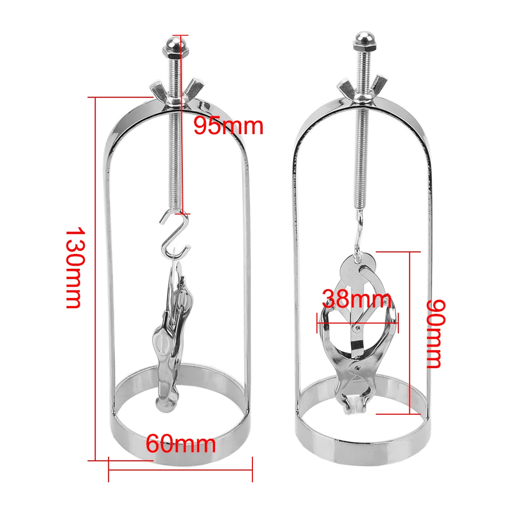 Nipple Sex Toys Nipple Clamps Metal Nipple Clamps for Women Breast Cage Bondage Set