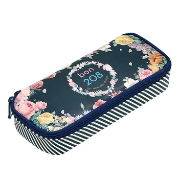 

Bon208 High Capacity Pencil Case- Cute Floral Pencil Pouch Stationery Organizer Multifunction Cosmetic Makeup Bag, Perfect Holde