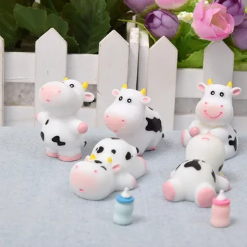 

Cute Cow Gardening Bonsai Decoration Miniature Landscape DIY Ornament Garden Dollhouse Decor Artificial Garden Crafts Decoration