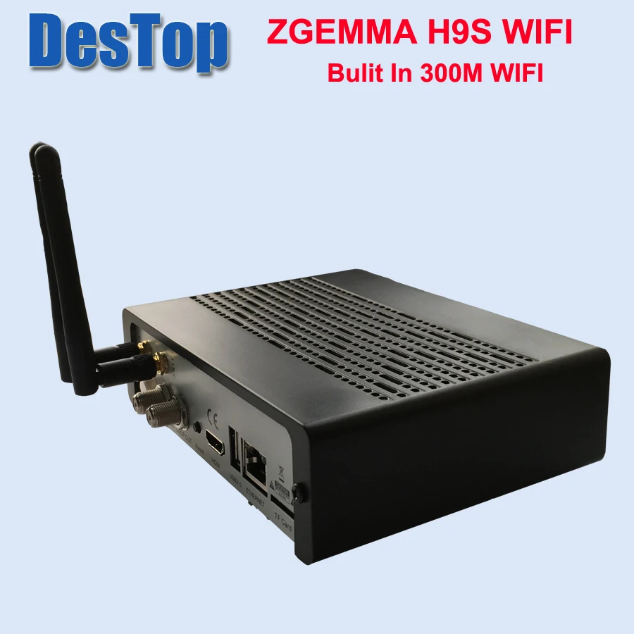 Zgemma 1 шт./лот ZGEMMA H9S bulit in 300M wifi DVB S2X Multistream 4K UHD поддержка спутниковый ресивер