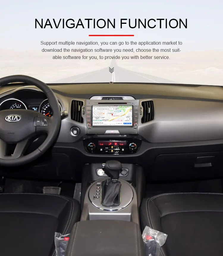 Best TOPBSNA Android 9.0 Car DVD Player for Kia sportage 2010 2011 2012 2013 2014 2015 GPS Navigation 2 din Car Radio Stereo WIFI RDS 9