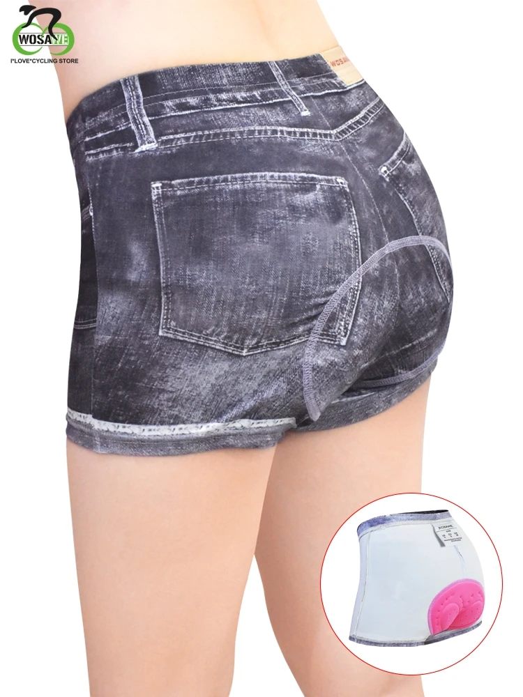 

WOSAWE Women's Cycling Shorts 3D Gel Padded Breathable Underwear Mountain Bike Bicycle MTB Shorts S-XL Size Downhill Shorts