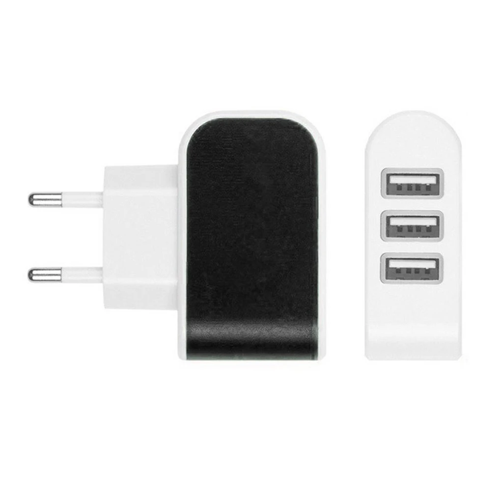 3 порта, тройной USB порт, настенное зарядное устройство для дома и путешествий, адаптер переменного тока, штепсельная вилка европейского стандарта, зарядное устройство для мобильного телефона, Прямая поставка