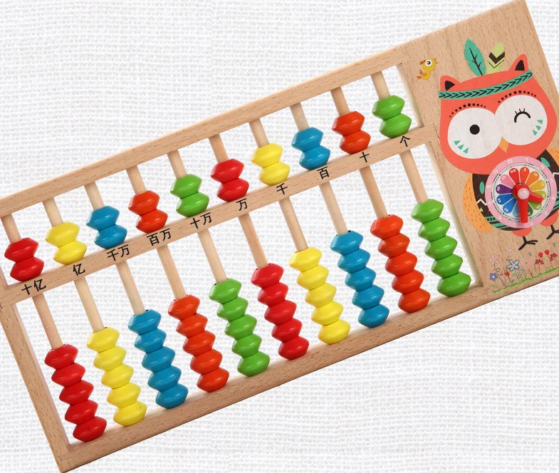 Детские деревянные математические игрушки Abacus 70 шт цветные бусины для раннего обучения обучающая игрушка для школьников