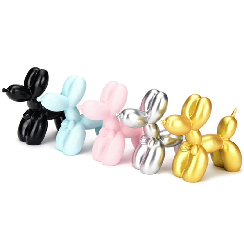 Cute Small Balloon dog Resin Crafts Sculpture Gifts Fashion Cake Baking Home New 