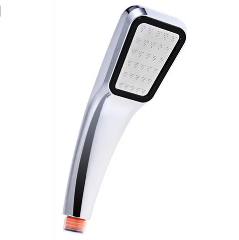 Светло-серый 300Holes Shower Head Water Saving High Pressurized ABS with Chrome Handheld Shower Bathroom Water Booster Showerhead - Цвет: Светло-серый