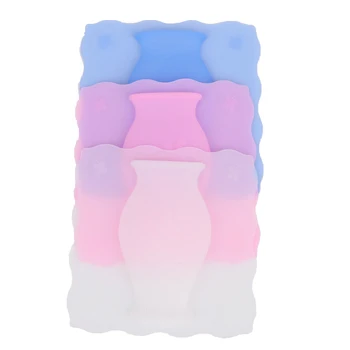 

1PCS Soft Decoration Home Silicone Leaves Bottle Sticker Glass Vase Body For Flower Pots Decor Wall Sticker