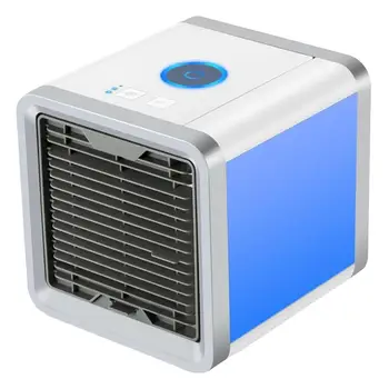 

7 Light USB Mini Portable Air Cooler Fan Desktop Personal Space For Room Home