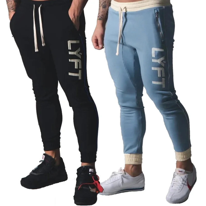Trouser Pants Slim-Fit Bodybuilding Sport Men Joggers Cotton 20CK07