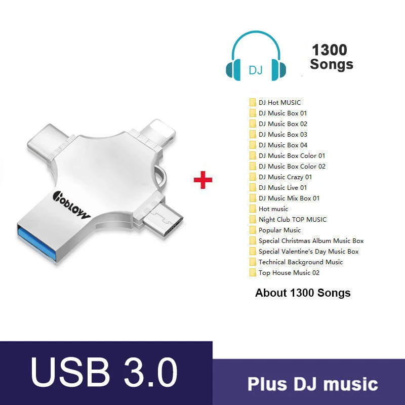 Y04 Plus DJ 4 в 1 Usb 3,0 Flash 8 ГБ 16 ГБ 32 ГБ 64 Гб 128 ГБ 256 ГБ Флэшка OTG type-C DIY логотип micro USB карта памяти OTG для iphone ios Телефон - Color: Y04 Plus DJ