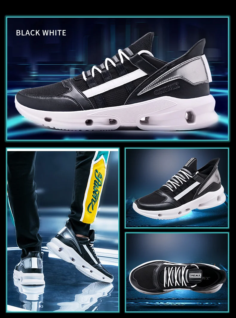 ONEMIX новые кроссовки с верхом из сетчатого материала большой размер 43 Для женщин ретро кроссовки Портативный уличная спортивная обувь на плоской подошве, для бега; обувь для тенниса;