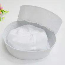 Белая шляпа моряка с якорем для Маскарадного платья, морской военный колпак для взрослых и детей