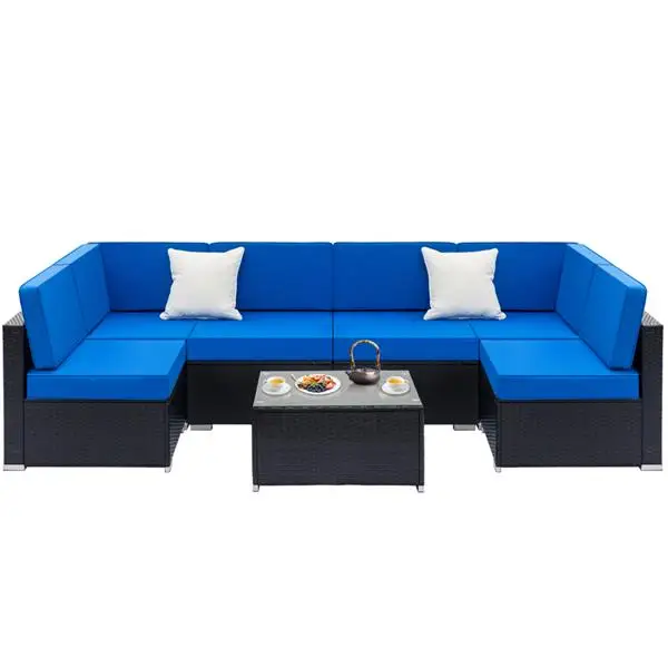

High Quality Living Room Sofa Set Home Furniture Modern Design Cotton Fabric Frame Soft Sponge U Shape Home Furniture