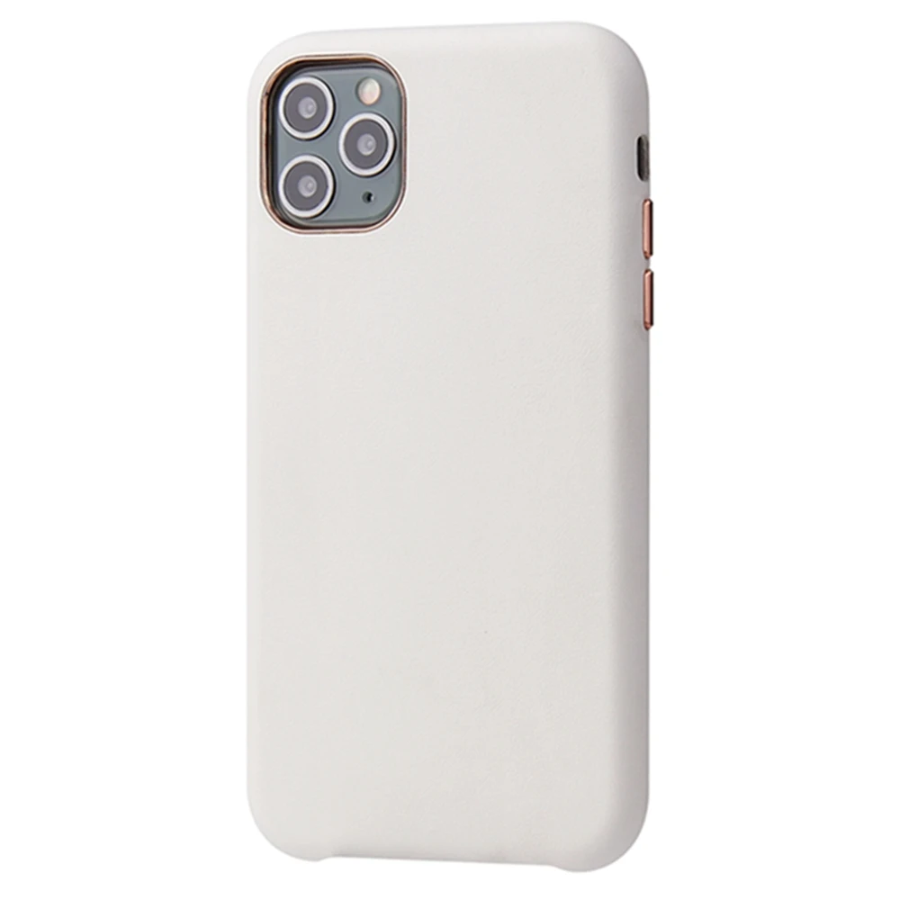 OTAO противоударный из искусственной кожи чехол для iPhone 11 Pro MAX X XS XR Покрытие Полный чехол для iPhone 7 8 6s 6 Plus сплошной цвет Coque - Цвет: White