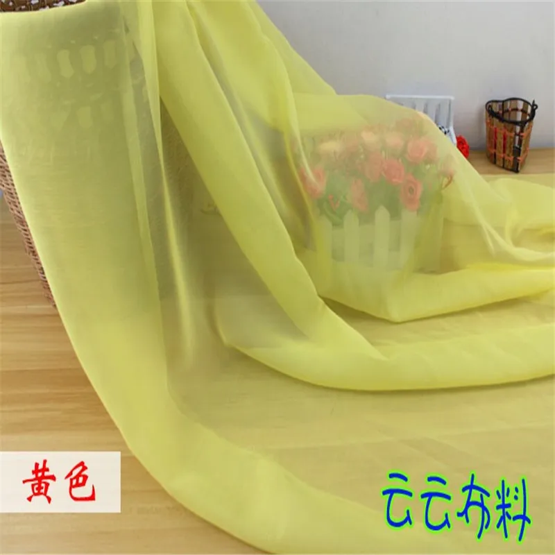 Chiffon Fabric By The Meter for Skirt Dress Clothes The Inner Lining Sewing Chiffon Fabric Green Fabric For Summer Dress