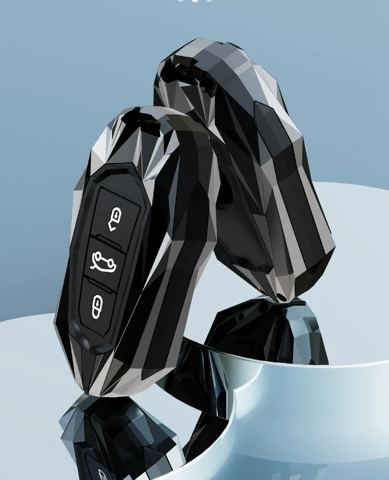 Premium Car Key Case Cover Holder - Sleek Design and Protective Car Styling Accessory