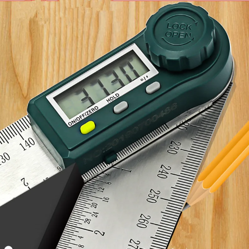 Digital Meter Angle Inclinometer 200 mm 8'' Angle Digital Ruler Electron Goniometer Protractor finder Measuring Tool