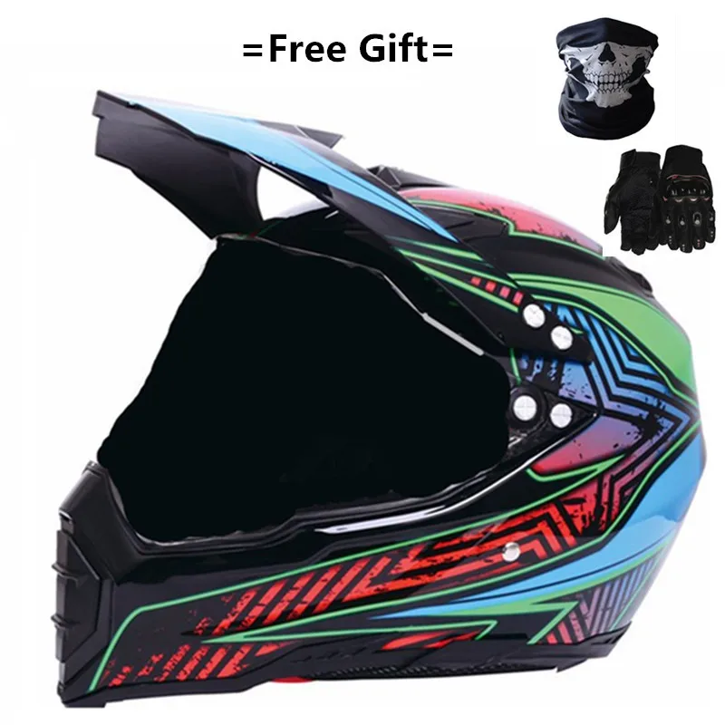 Полный уход за кожей лица Cascos Para Moto rcycle шлем Мотокросс Capacete для гонок горные акулы Профессиональный DOT утвержден - Цвет: 686c-21-dark