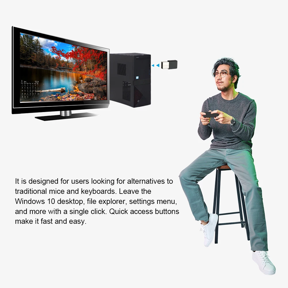 MINIX NEO W2 2 4 ГГц мини беспроводная клавиатура Windows в 1 Пульт дистанционного