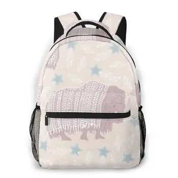 

Women Backpack Casual Travel Bag Arctic Space Musk-ox School Bag Fashion Shoulder Bag For Teenage Girl Bagpack