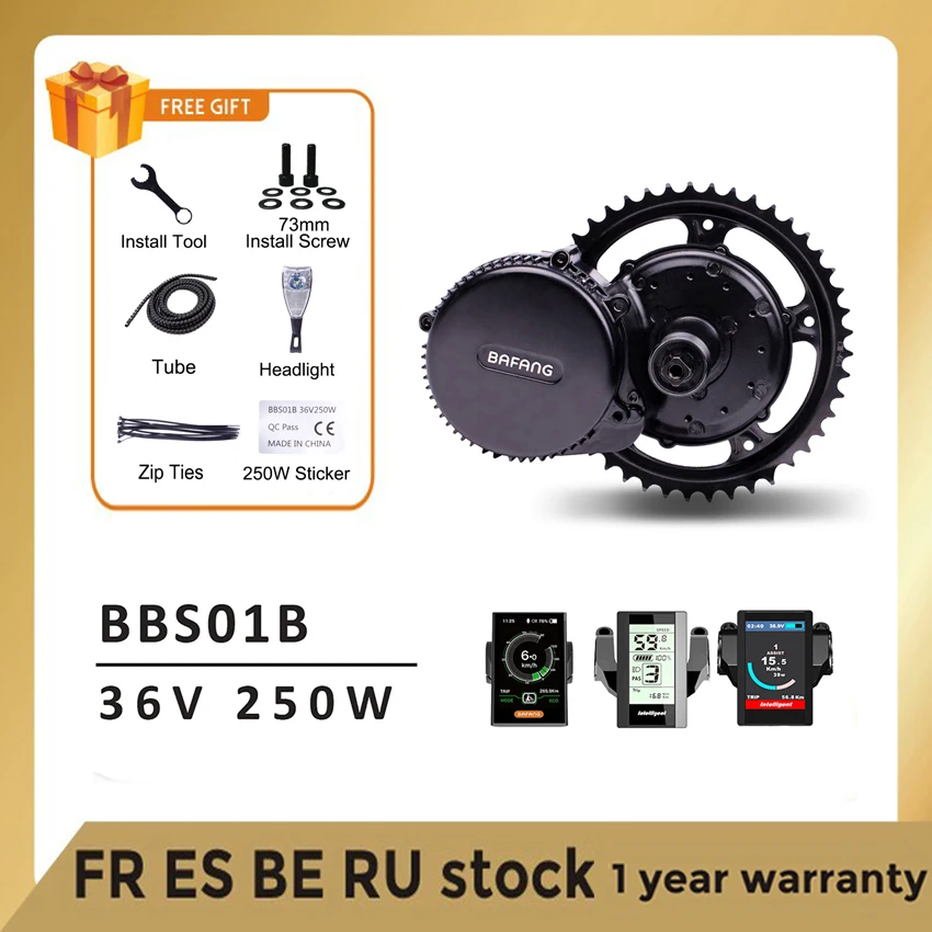 Мотор Bafang BBS01B BBS01 36 В 250 Вт комплекты двигателей среднего привода 8Fun двигатель для