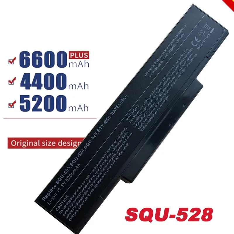 Новый аккумулятор для ноутбука MSI BTY-M68 BTY-M66 M740BAT-6 M660BAT-6 M660NBAT-6 SQU-524 SQU-528 718 SQU-529 M68