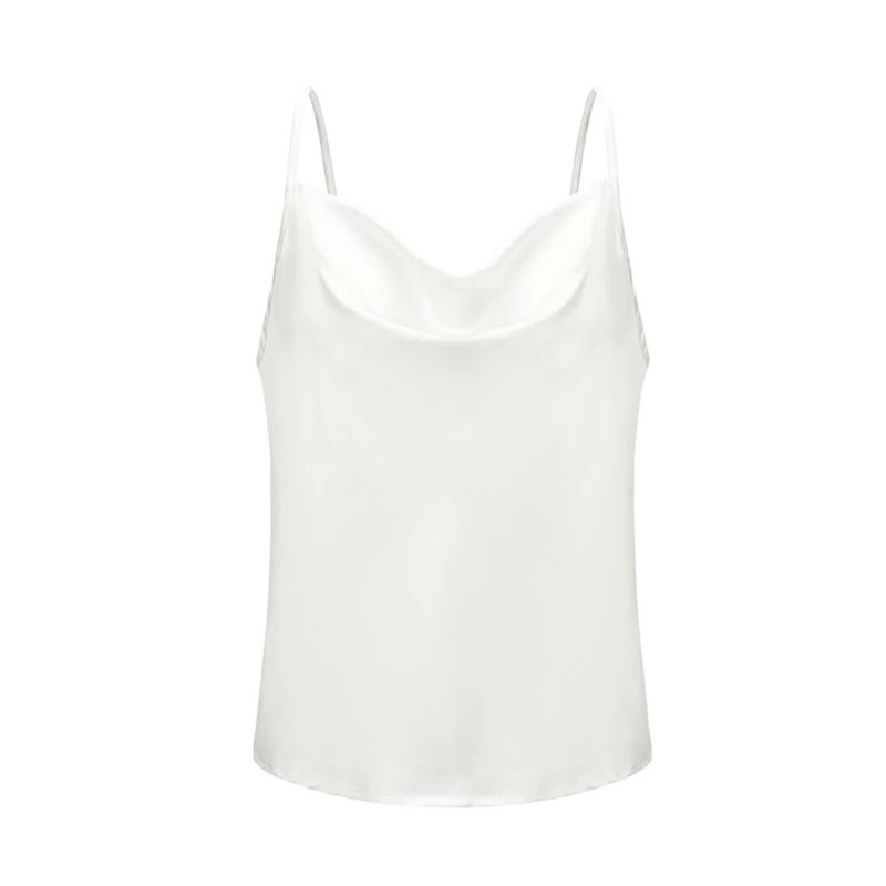 camisole women's Women Sexy Casual Summer Top Elegant Plain Basic Polyester Tank Ladies T-Shirt Loose Tee Sleeveless Vest Dames Debardeur Femme half camisole