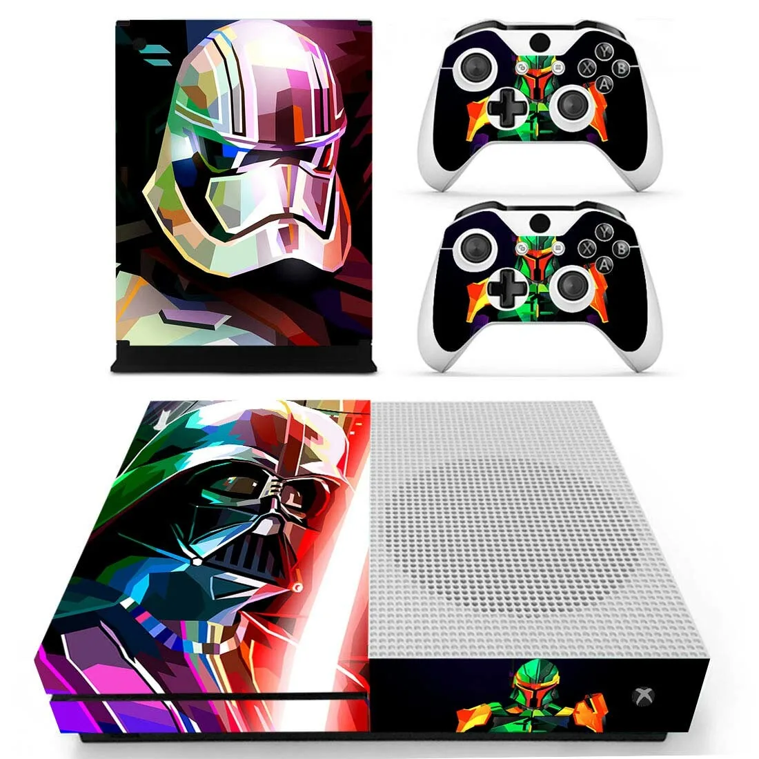 Наклейка s Star Wars для Xbox One S кожа Виниловая наклейка Pegatina для Xbox one тонкая консоль и два контроллера