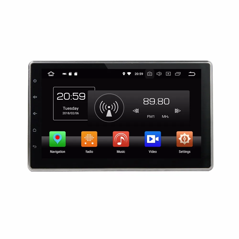 Автомобильный DVD плеер 10 1 дюйма Android 9 0 Восьмиядерный 2 din GPS Bluetooth стерео Sat Nav RDS Wi Fi