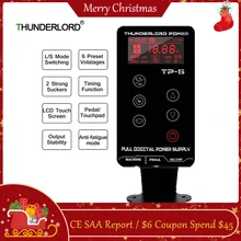 THUNDERLORD тату питание TP-5 интеллектуальный цифровой lcd сенсорный экран Макияж для вращающейся ручки пистолет татуировки машины поставки
