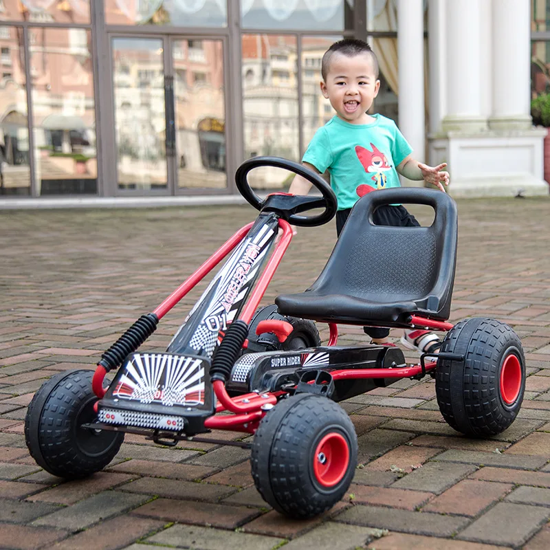 

Children's Karting Four-wheel Pedal Bicycle Sports Toy Car Can Be Used As Male And Female Bbaby Puzzle Fitness Stroller
