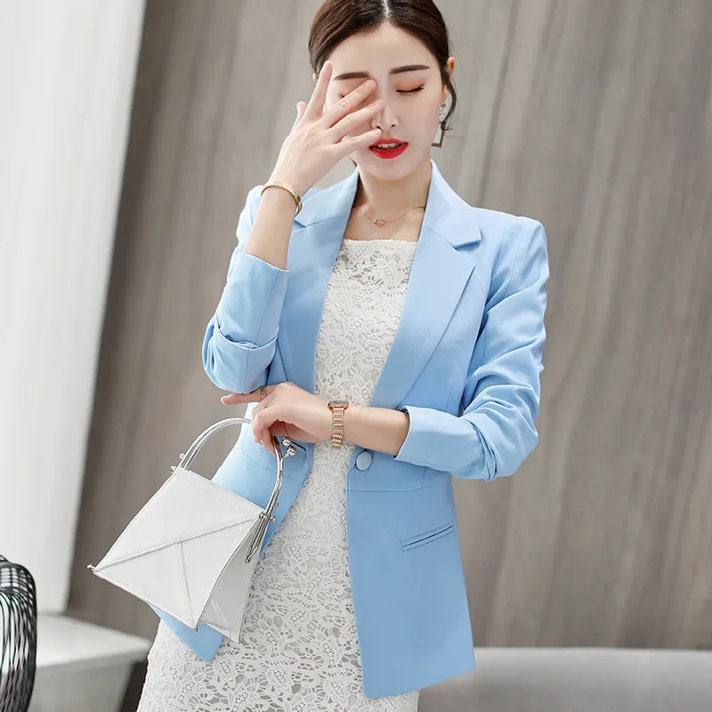 

Photo Shoot 2019 Spring And Autumn New Style WOMEN'S Dress Korean-style Slim Fit Suit Versatile Spring Clothing Coat Casual Slim