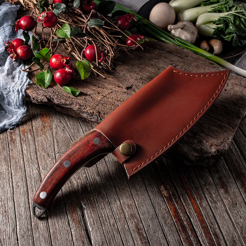 6 Inch Chef's Knife Stainless Steel Kitchen Knife Meat Bone Fish Vegetable Outdoor Camping Slicing Meat Cleaver Butcher Knife