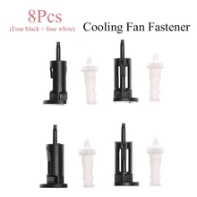 Высокое качество 8 шт. 775/1156 cpu крепеж радиатора охлаждающая рамка вентилятора Pin пластиковая нажимная винтовая застежка для Intel сокет аксессуары