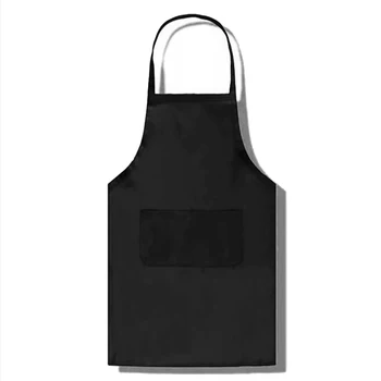 

Pure Color Cooking Kitchen Apron For Woman Men Chef Waiter Cafe Shop BBQ Hairdresser Aprons Kitchen Accessory 1pcs