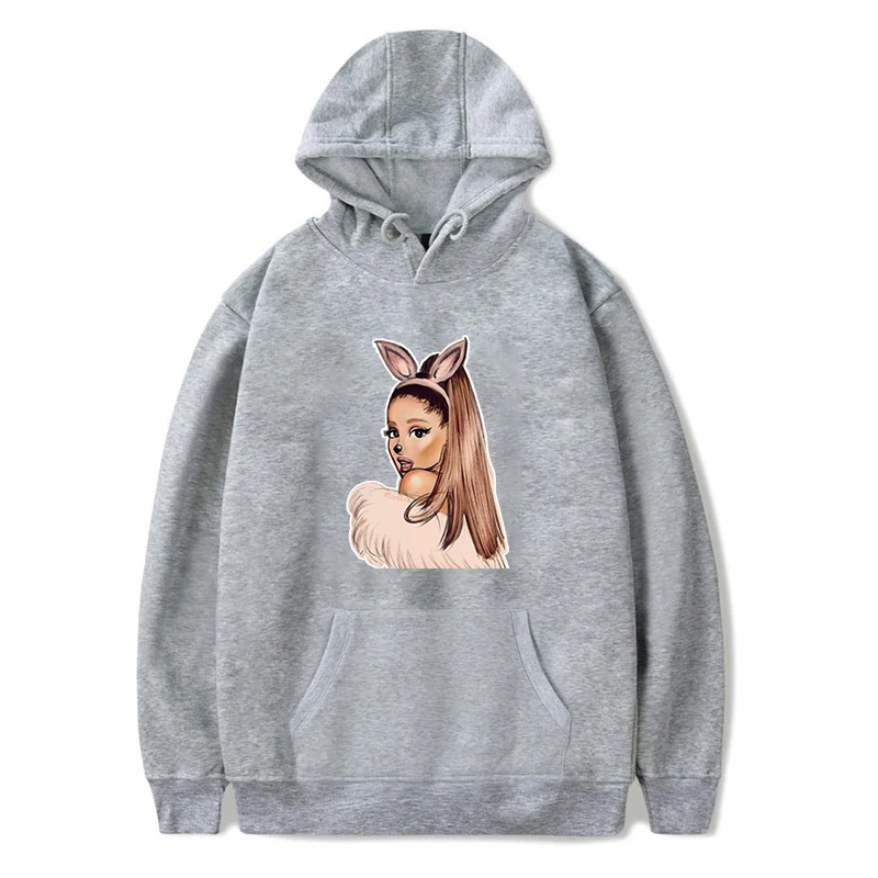 Women Lovely Cute Sweatshirts Ariana Grande Hoodies Autumn Winter Funny Cotton Coat Casual Harajuku Long Sleeve Hoodies