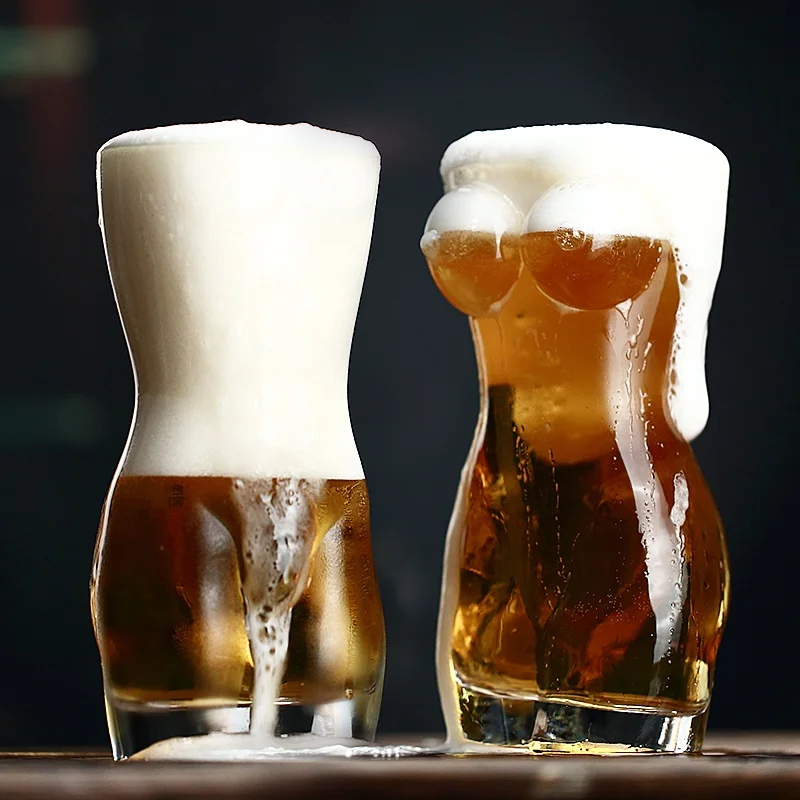 Креативный 3D сексуальный Дамский Мужской прочный двойной настенный прозрачный стакан для виски es бокал для вина Большой сундук пивная чашка 700 мл подарок для влюбленных