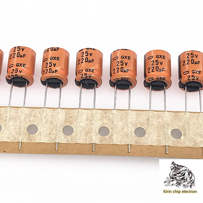 100PCS/LOT electrolytic capacitor 25v220uf 10 x 12.5 High temperature 125 degrees 10X12.5 | Электронные компоненты и