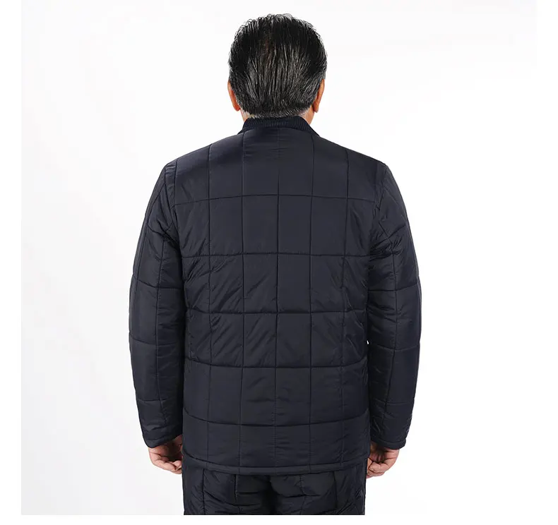 Middle Aged And Elderly People Casual Cotton-padded Jacket Daddy Clothes Warm Inner Wearing Old Man Winter Cotton-padded Clothes