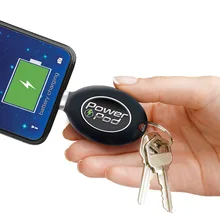 Porte-clés de recharge d'urgence pour téléphone Portable, trésor Compact, Mini chargeur, Power Bank, Power Pod