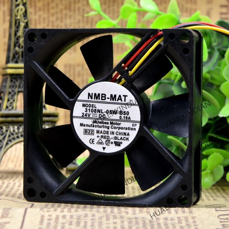 

Original NEW -MAT 3108nl-05w-b50 8020 24V 0.19A Motor protection cooling Fan
