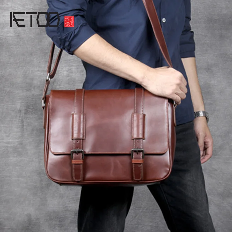 postman bag leather