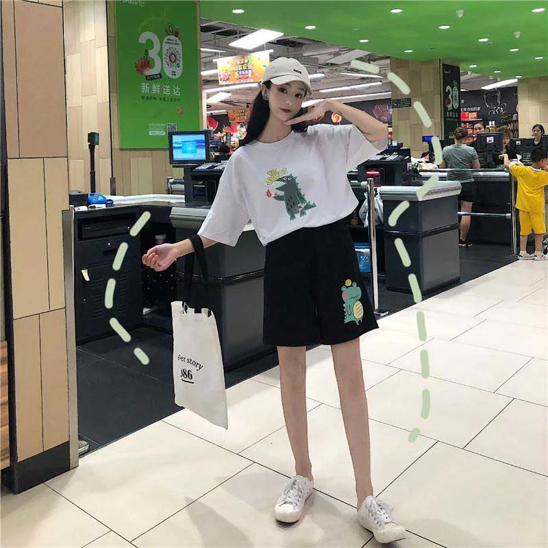 NiceMix корейский стиль пришельцев Харадзюку винтажные повседневные Прямые