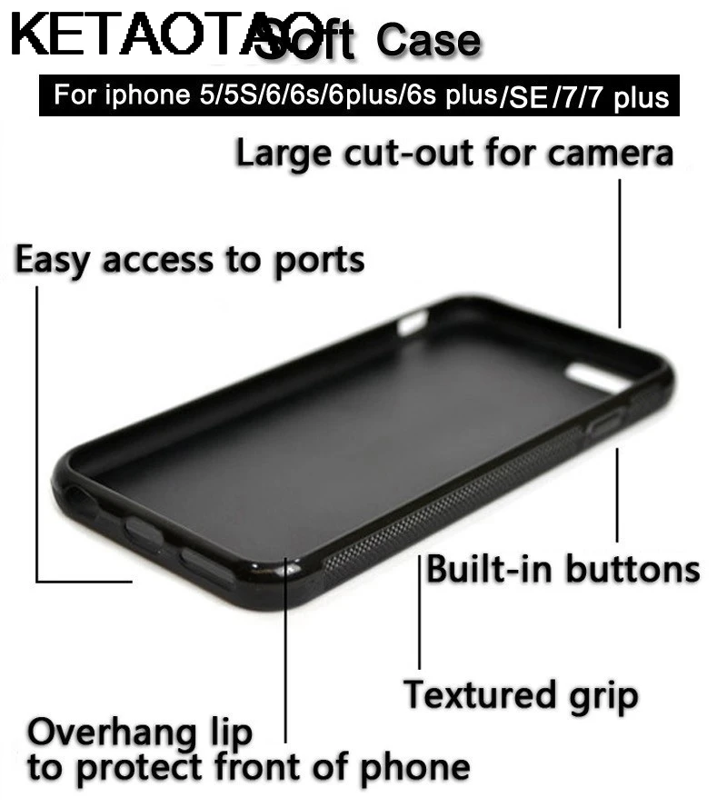 KETAOTAO джунгли книга Маугли дерево для iPhone 4 5S 6S 7 8 Plus X XR XS MAX для samsung черный мягкий чехол для телефона резиновый силиконовый
