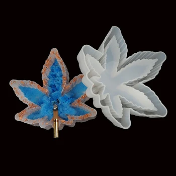 

Weed Silicone Cigar Ashtray Resin Mold Maple Leaf Debowler Ashtray Mold Crafts X7YA