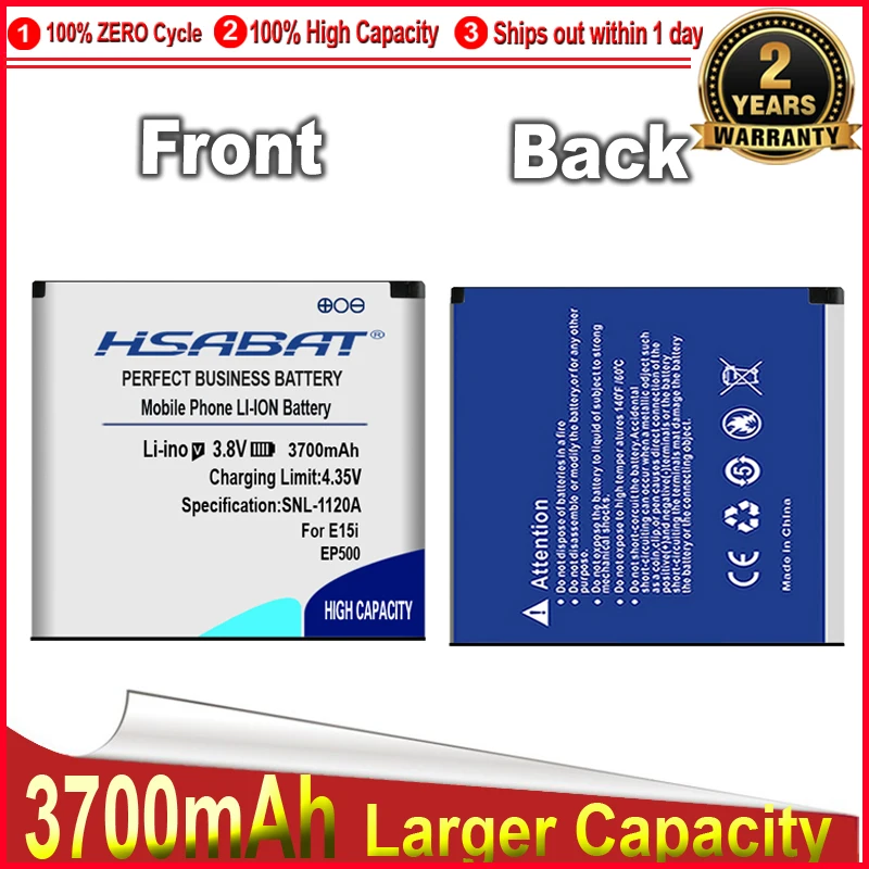 Аккумулятор HSABAT 3700 мАч EP500 для Sony Ericsson Xperia ST17I ST15I SK17I WT18I X8 U5I E15i wt18i wt19i U8 | Мобильные