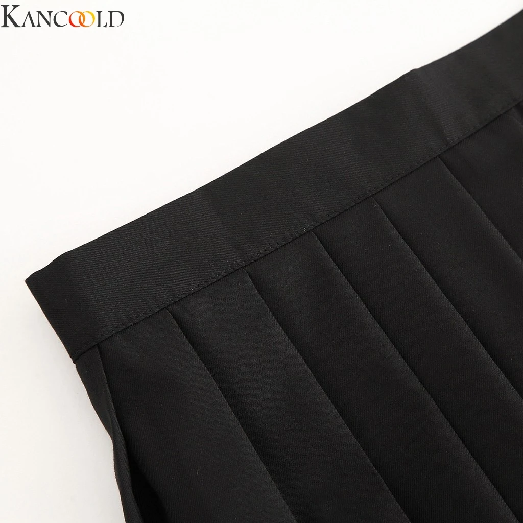 KANCOOLD, Женская мини-юбка, модная, однотонная, плиссированная, Клубная, сексуальная, высокая талия, милая, милая, для девочек, для танцев, удобная, Новое поступление