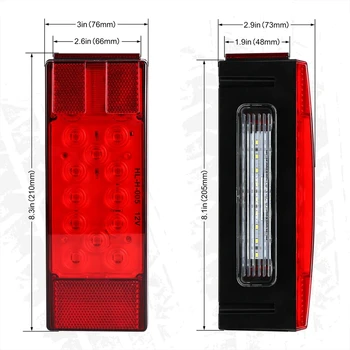 

DHBH-12V Led Low Profile Submersible Trailer Tail Light Kit